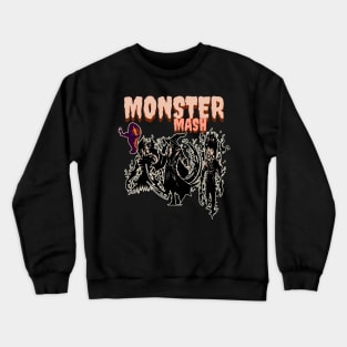 Monster Mash, Vintage Ghost Halloween, Monster, Retro Fall, Happy Halloween Day Crewneck Sweatshirt